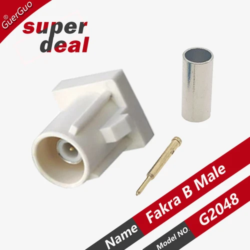 Imagen 2 del producto Conector Universal Fakra B macho hembra 50-1,5, conectores de Cable Coaxial RF de soldadura para Cable Pigtail RG316 RG174