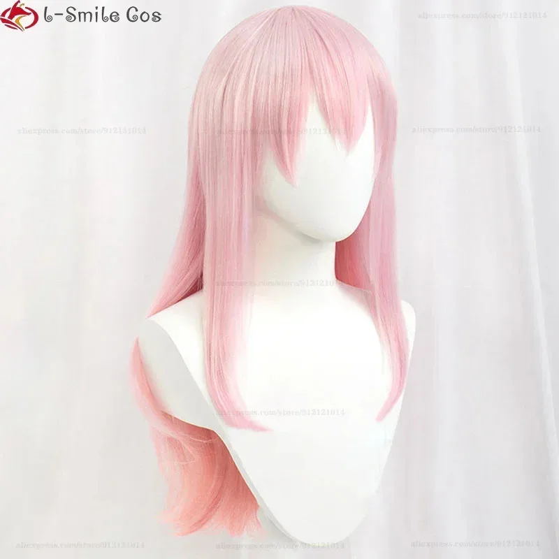 

Anime Super Sonico Supersonico Cosplay Wig 60cm Long Pink Heat Resistant Synthetic Hair Halloween Party Wigs For Women + Wig Cap