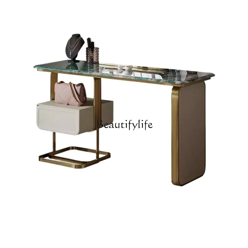 

American Light Luxury Dressing Table Combination Modern Fashion Simple and High-End Bedroom Makeup Table