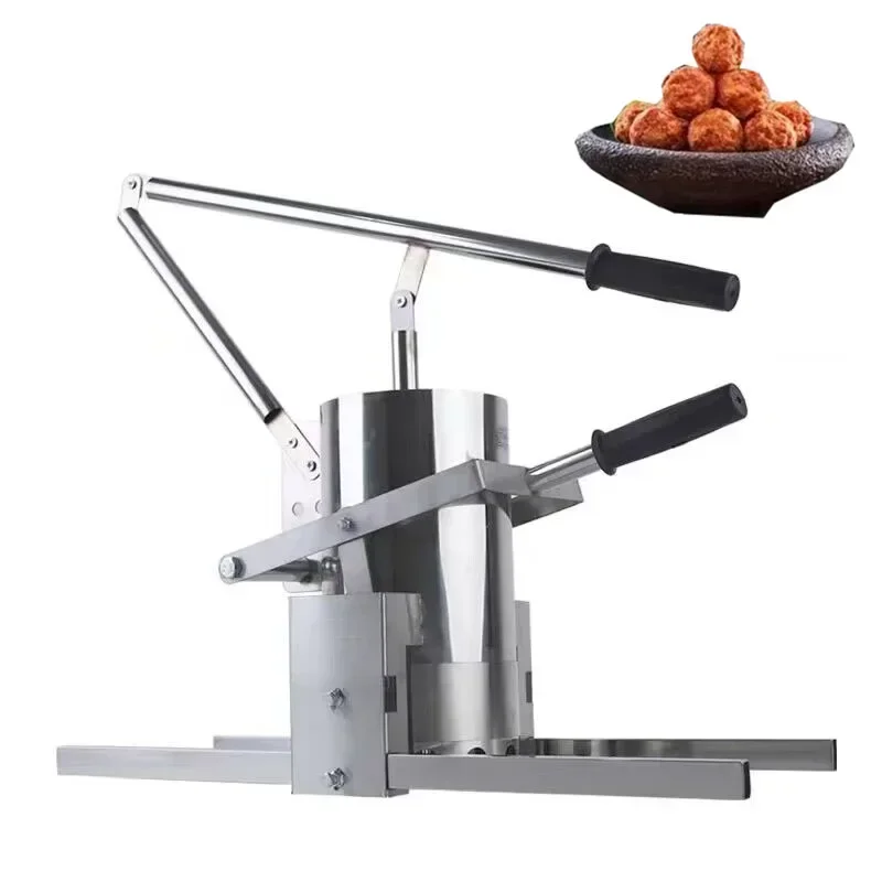 

13CM Commercial Manual Meatball Machine Vegetable Meatball Processing Kitchen Meatball Machine Stainless Steel Machine