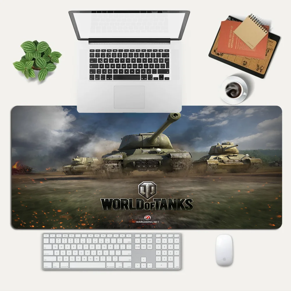 World of Tanks Mousepad Custom Skin Desktop Desk Mat Kawaii Gaming Accessories Students Writing Pad for PC Computer Table