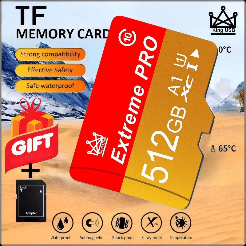 Sd Card Class Premium Smartphone Flash 32-64-128-256-512gb Uhs-i Camera Memory High Speed Reliable Durable Fast Quality Class 10