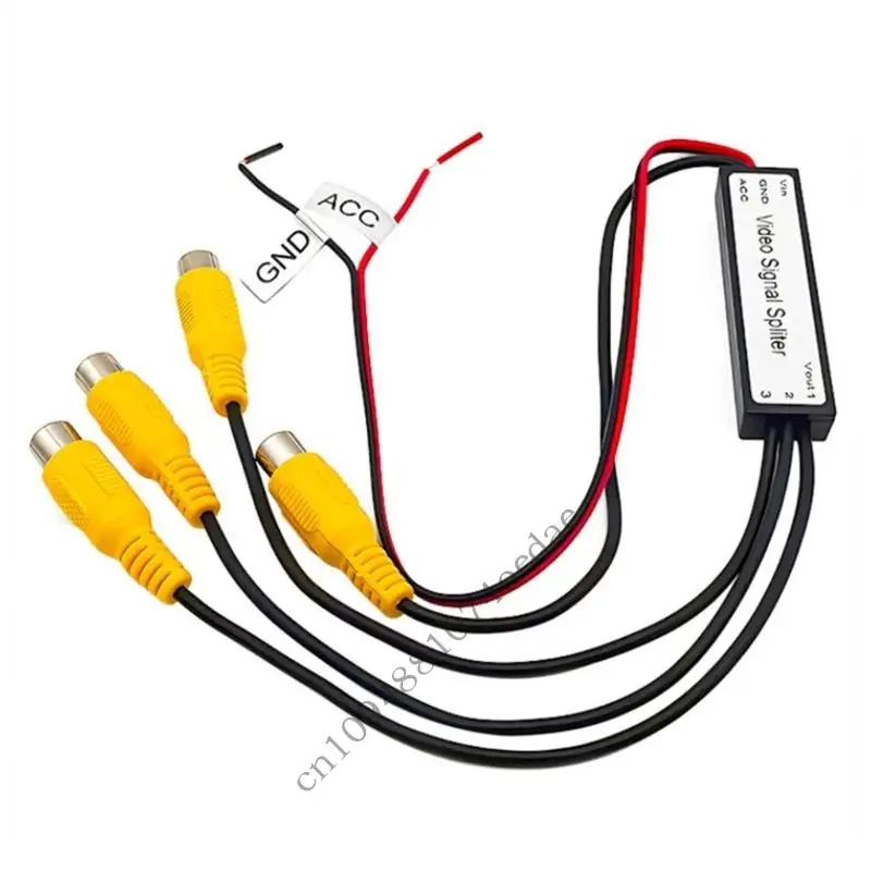 Video Splitter 1 Input 3 Output Video Amplifier Splitter For Car Entertainment Systems Enduring