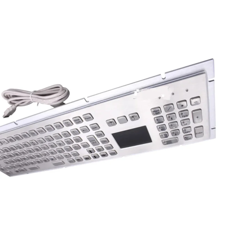 IP65 IK07 anti-vandal touchpad and numeric keypad industrial metal keyboard