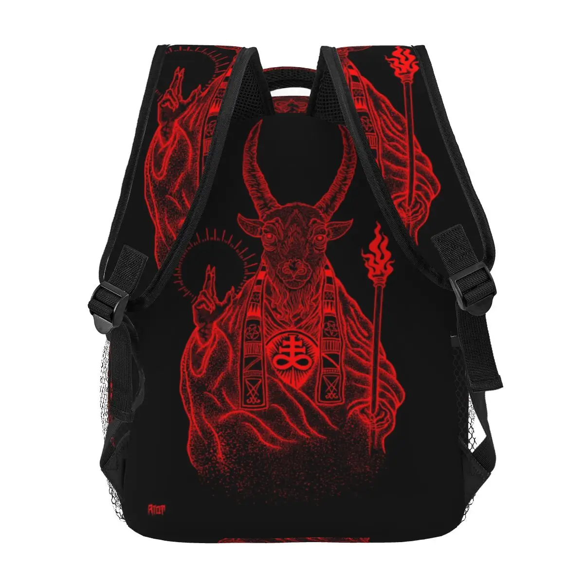 حقيبة ظهر Baphomet Satanic Goat رائجة البيع Daypack سعة كبيرة للأولاد والبنات حقيبة كتب مدرسية حقائب كتف للرجال والنساء