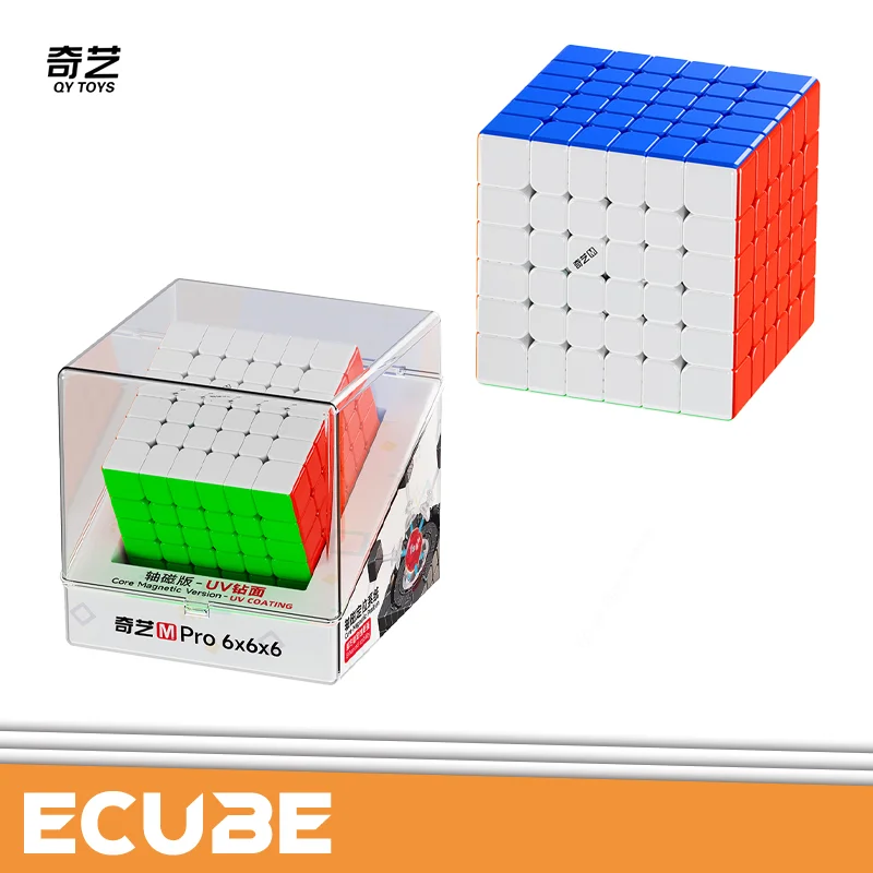 

[ECube] QiYi M Pro 6x6 Core Mag UV Speed Cube Magnetic Pro Puzzle Toy Gift for Kids