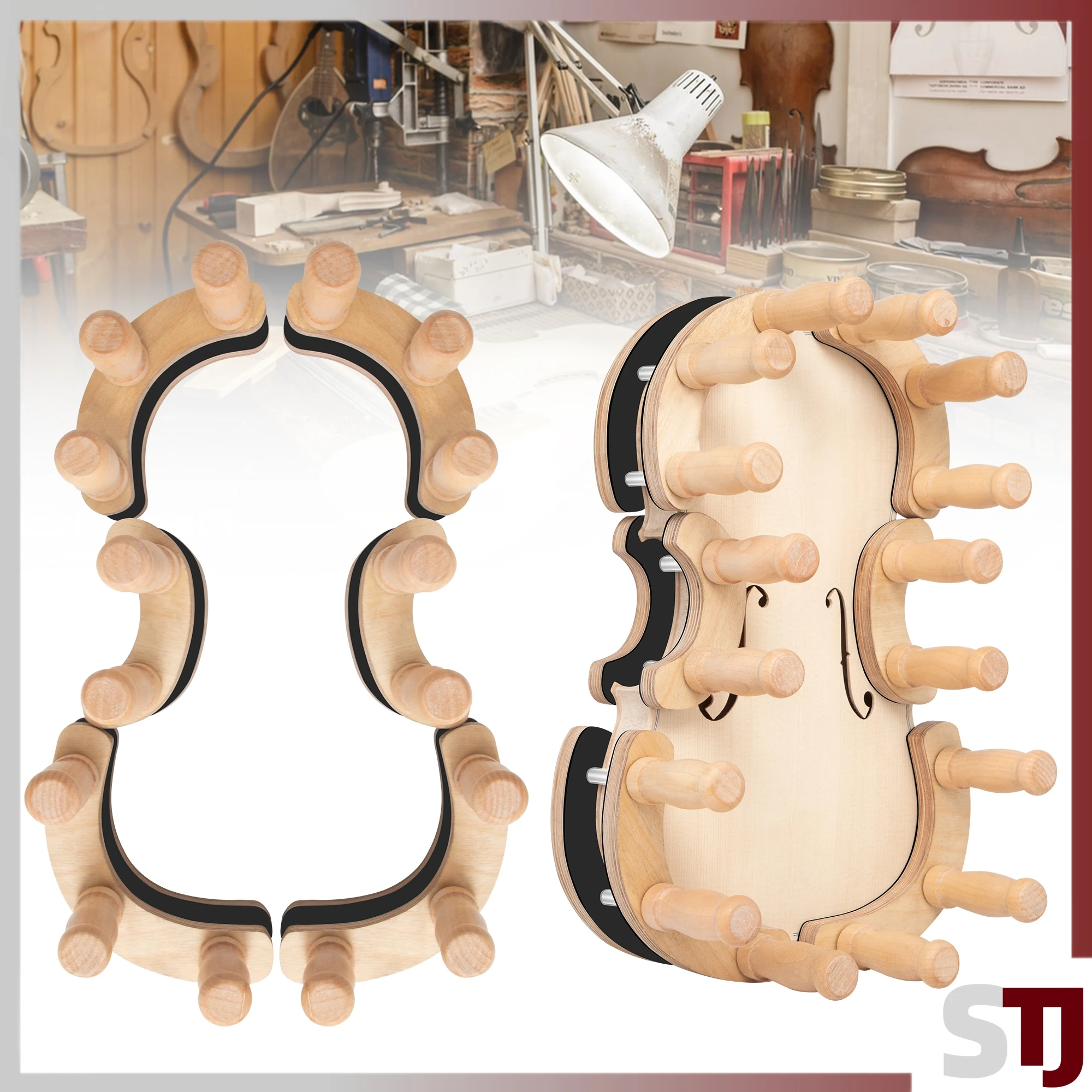 

Violin glueing wood Clamps viola violin Top&Back Fixture Clips DIY instrument Repair Tools