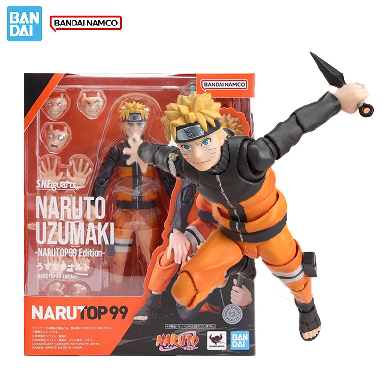 

Bandai оригинальная фигурка Наруто модель комплект SHF Наруто Узумаки НарутоP99 коллекция фигурка модель для детей игрушки подарки