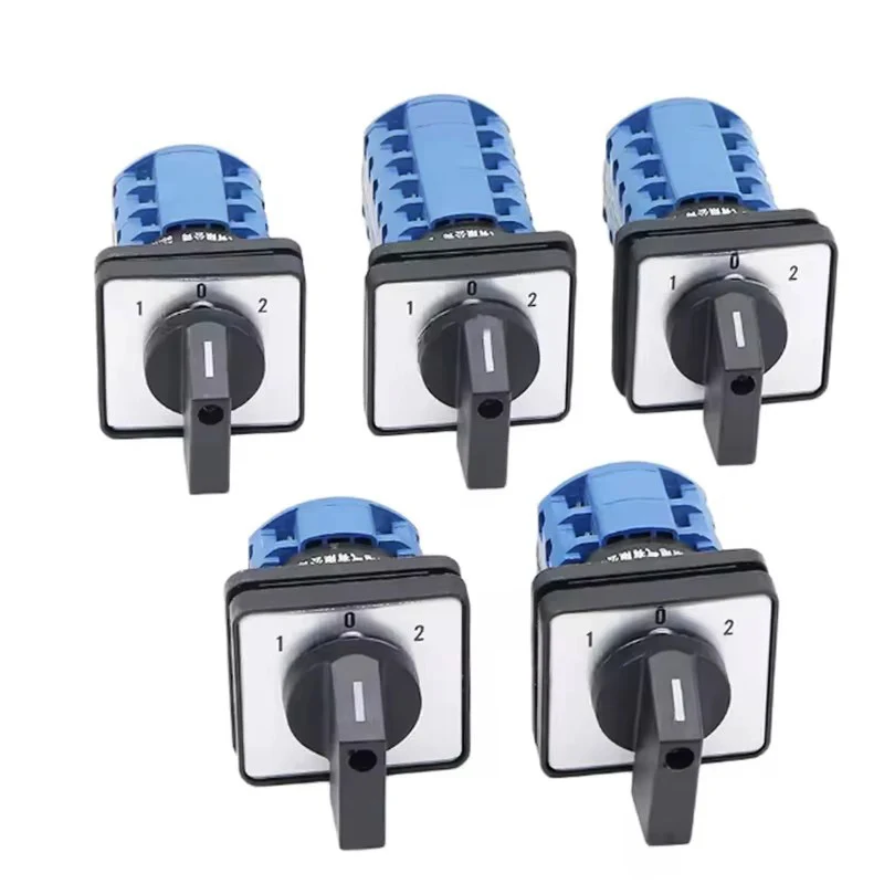 LW26-20 3-Position Transfer Switch 440V 20A 25A | 1-0-2 Forward Off Reverse Selector 1-5 Floors Electrical Switchgear for Motor