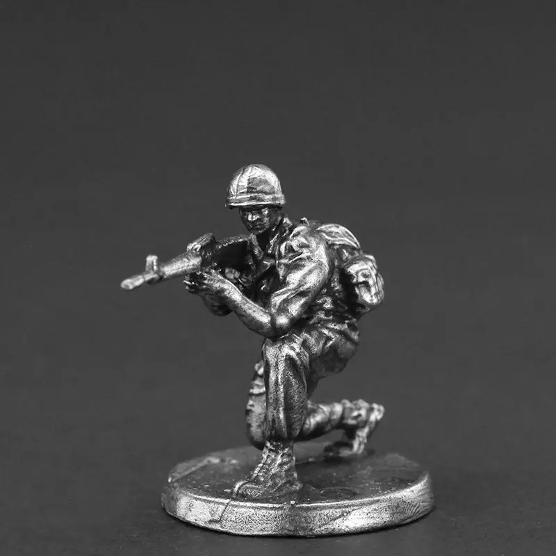 Vietnam American Military War Soldier Gladiator Statuette Shooting Figure DIY Archer Static Soldier Model Table Decoration Craft