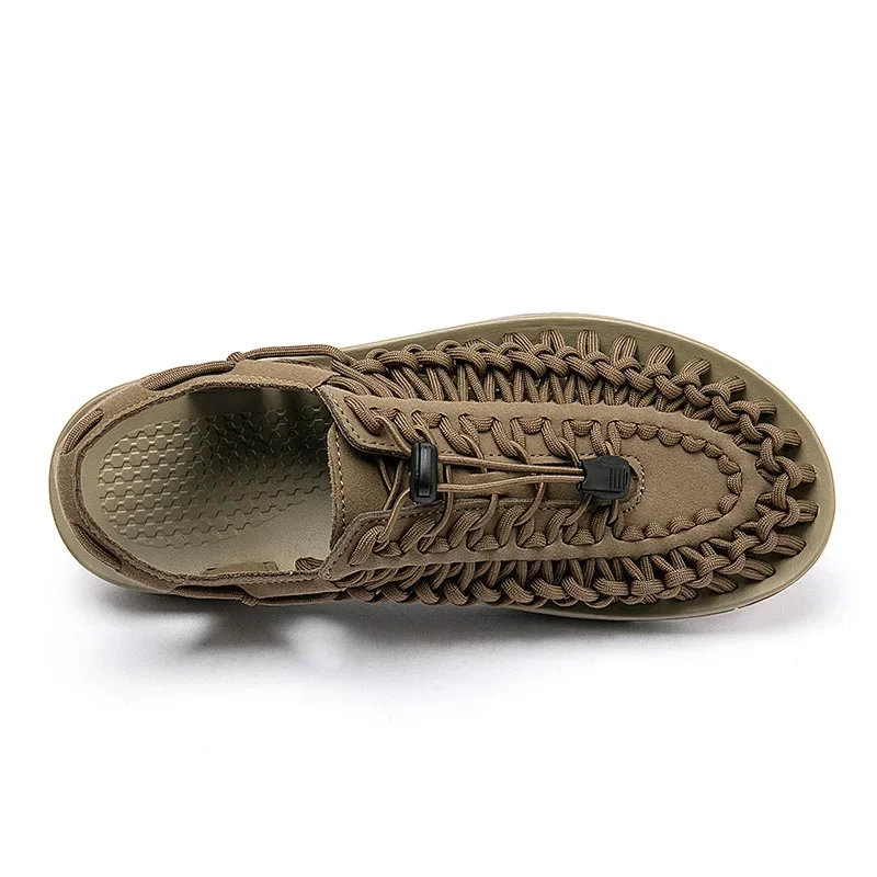 Men's charms Sandals Summer New Casual Shoes Fashion Trend Beach shoes Women's flat sandals on offer summer 2024 male slippers