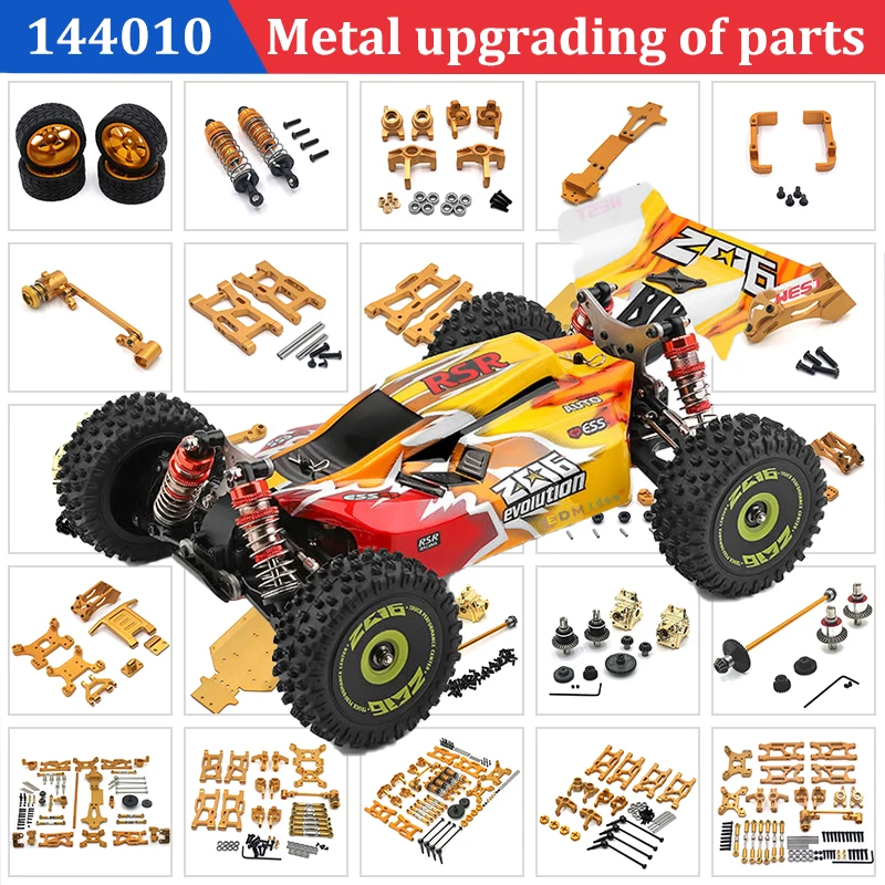 

WLtoys 1/14 144010 144001 144002 RC Car Metal Upgrade Parts, Gear, Differential, Drive Shaft and Other Modification Kits