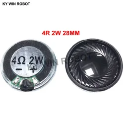 Minialtavoz ultradelgado de 4 ohmios, 2 W, 8R, diámetro de 28MM, 2,8 CM, grosor de 5MM, 2 unidades por lote
