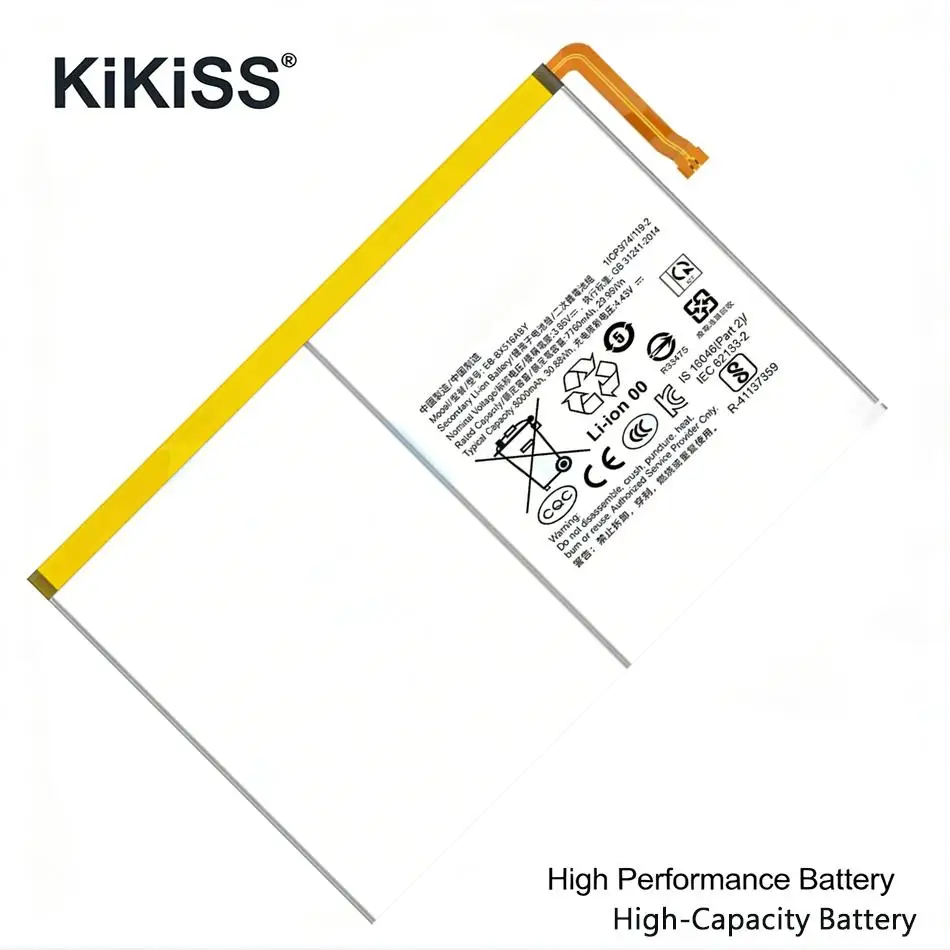 

Аккумулятор для планшета Samsung Galaxy Tab S9 FE SM-X510 SM-X516 X510 X516, высокая совместимость, высокая производительность, EB-BX516ABY, 8000 мАч