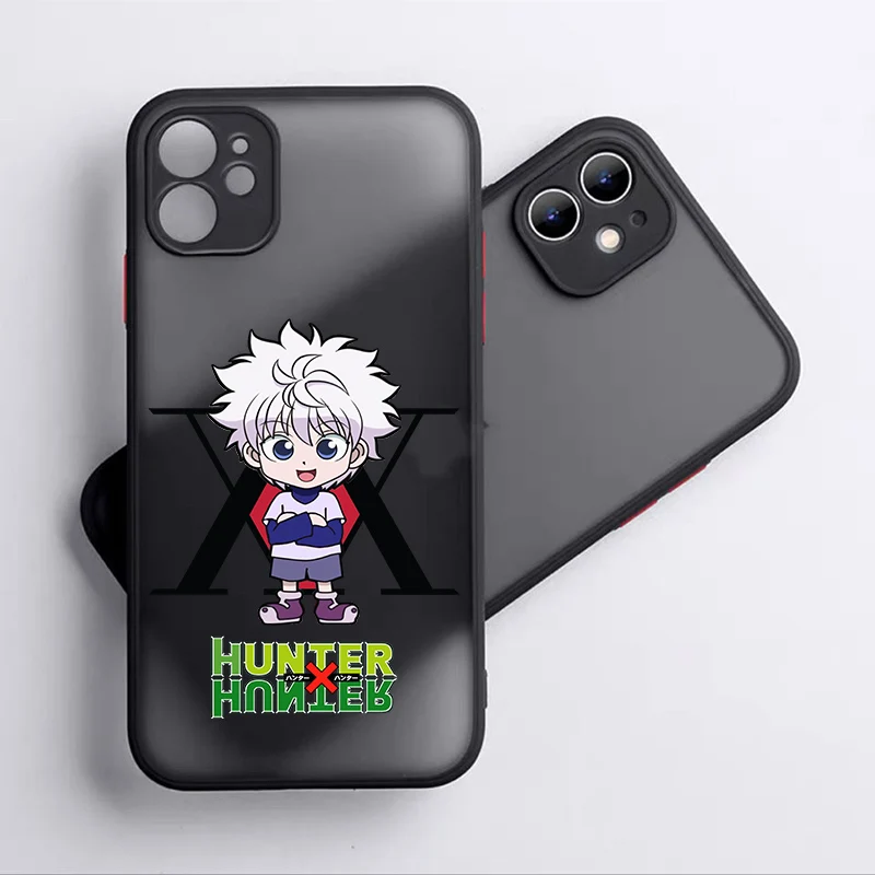 Hunter×Hunter Animation For Apple iPhone 15 14 13 12 mini 11 XS XR X 8 7 Pro Max Plus TPU Frosted Translucent Phone Case