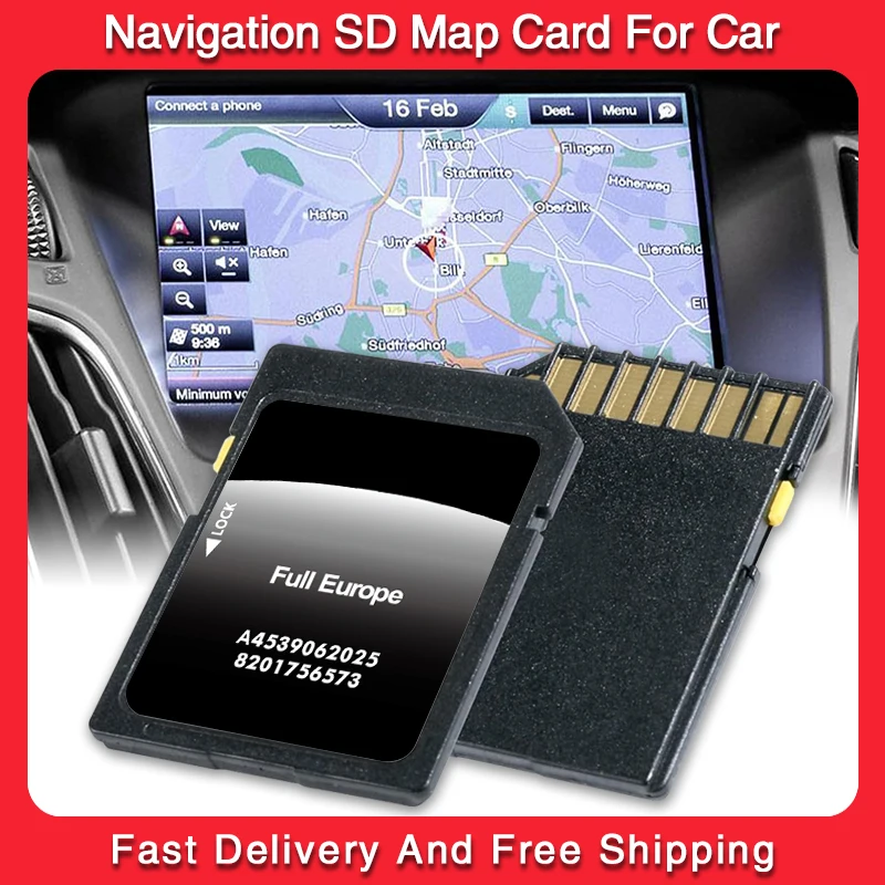 

Быстрая доставка, полная карта Европы 2023 для Smart 453 mit Cool & Media Navigation, автомобильная SD-карта A 4539067004 с и туманным фитилем