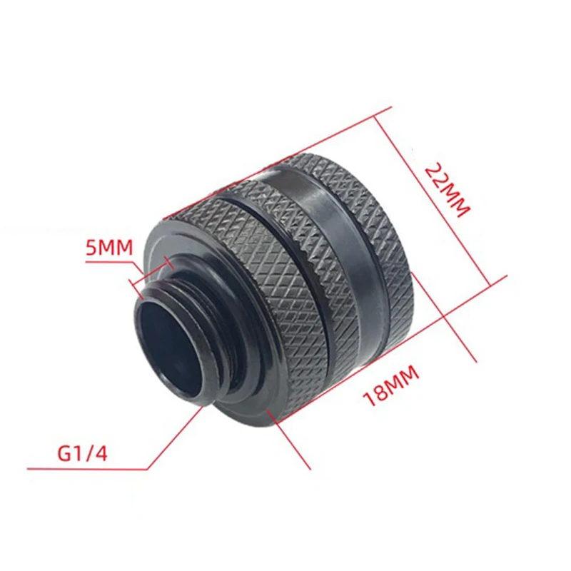 2 шт., комплект фитингов для жестких трубок для OD14 мм ID10 мм, акриловый PETG, жесткий компрессионный разъем для системы водяного охлаждения компьютера