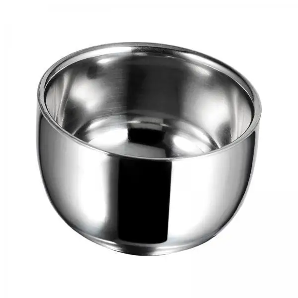 Shaving Soap Bowl Stainless Steel Heat Insulation Cup Wet Shave Foam Mug Shaving Accessories for Men Home Bathroom
