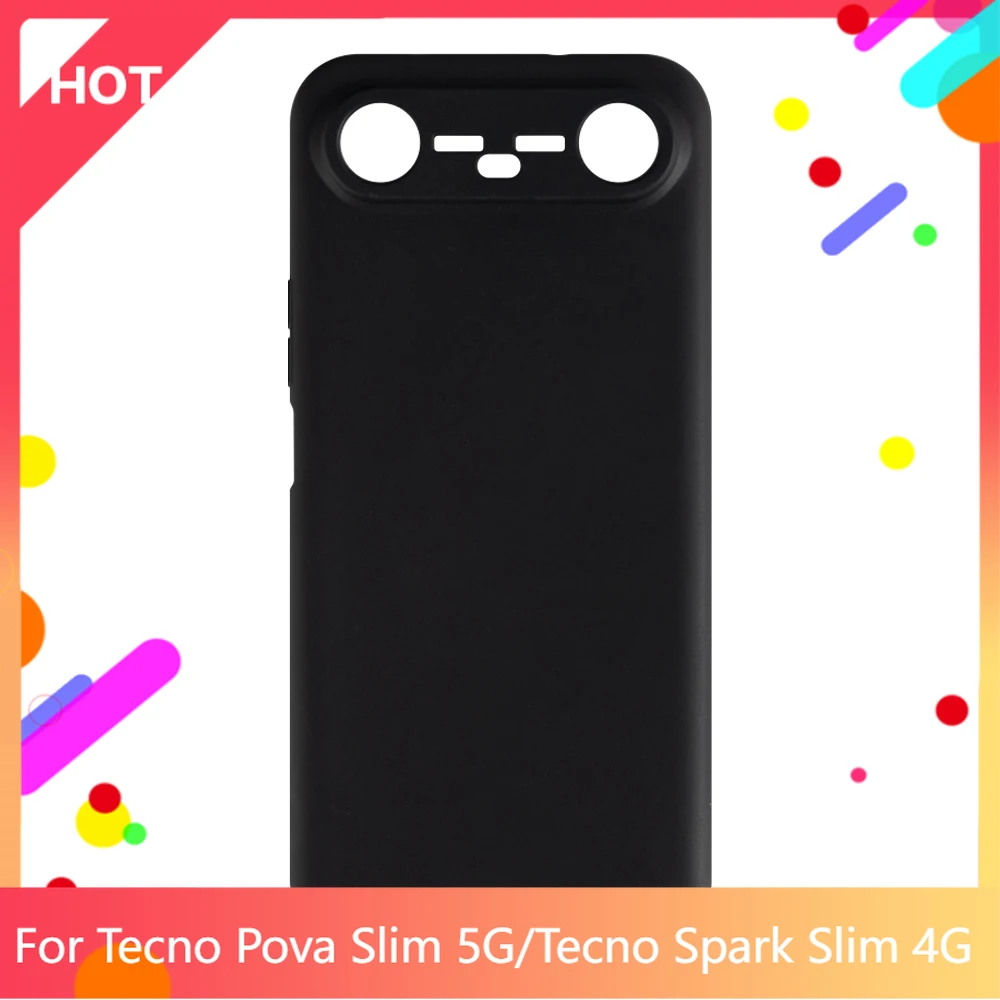 جراب خلفي من السيليكون الناعم غير اللامع لهاتف Tecno Pova Slim 5G جراب هاتف Slim shockproo #1
