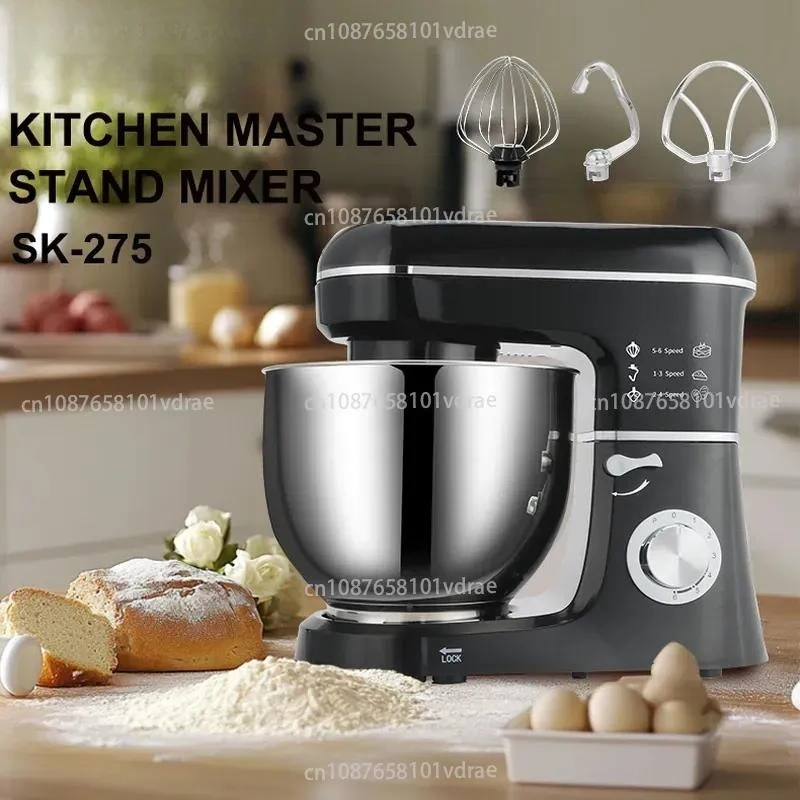 8L Household Electric Dough Mixing Machine Chef Cream Mixer Egg Beater Cooking Machine