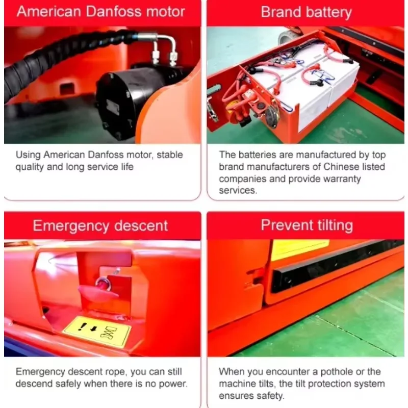 Customized 500Kg Load Hydraulic Scissor Lift Table Aerial Work Platform (AWP) – Heavy-Duty Platform For Warehouse Equipment I