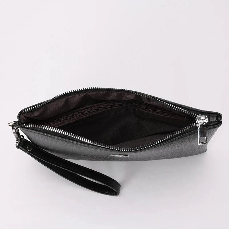 Casual Patchwork Design Male Money Handbag Fashion Soft PU Leather Men Day Clutch High Quality Durable Business Men Clutch Bag