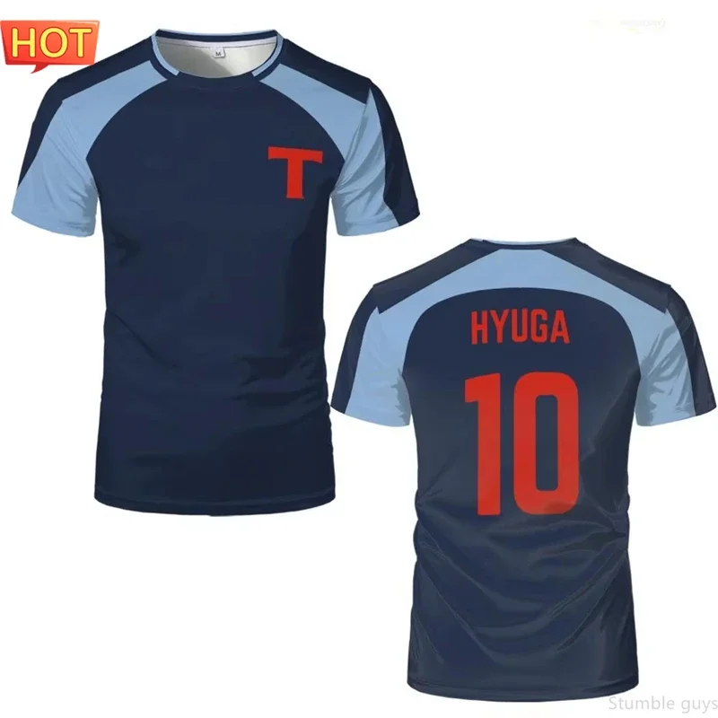 Captain Tsubasa Nankatsu Anime Fußballtrikot Herren Kleidung Jungen T-Shirt Kinder Cosplay Casual Rollenspiel T-Shirt