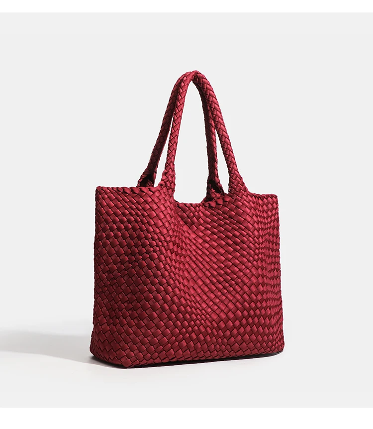 Hochwertige Handgewebte Nylon-Schultertasche mit Großer Kapazität für Damen, Hochwertiges Design, Luxuriöse Verarbeitung, Modische Damenhandtasche – Detail 22