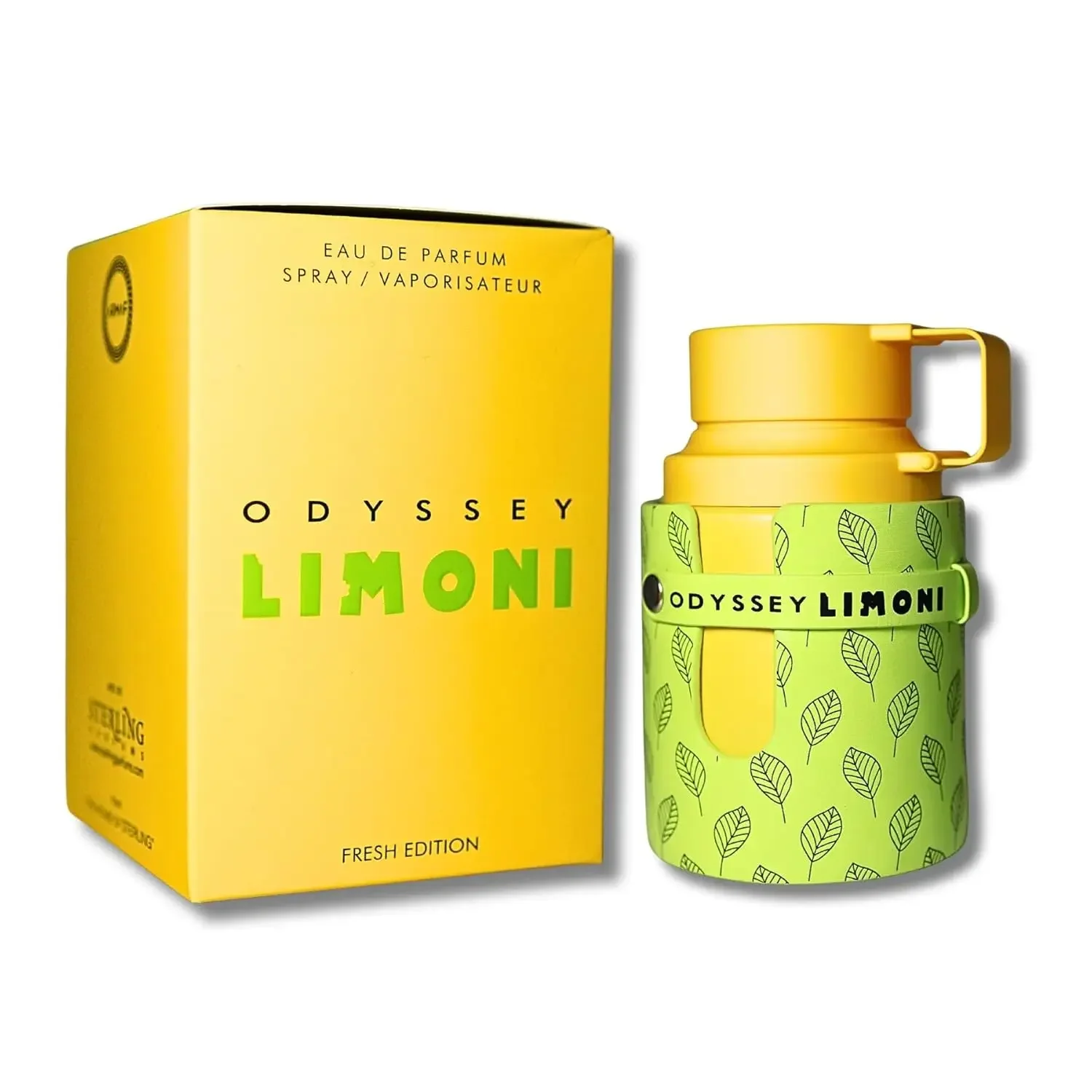 Armf Odyssey Limoni Fresh للجنسين 3.4 أونصة / 100 مل - رائحة الحمضيات الخشبية تدوم طويلاً، هدية عطلة عيد الميلاد الفاخرة الطازجة