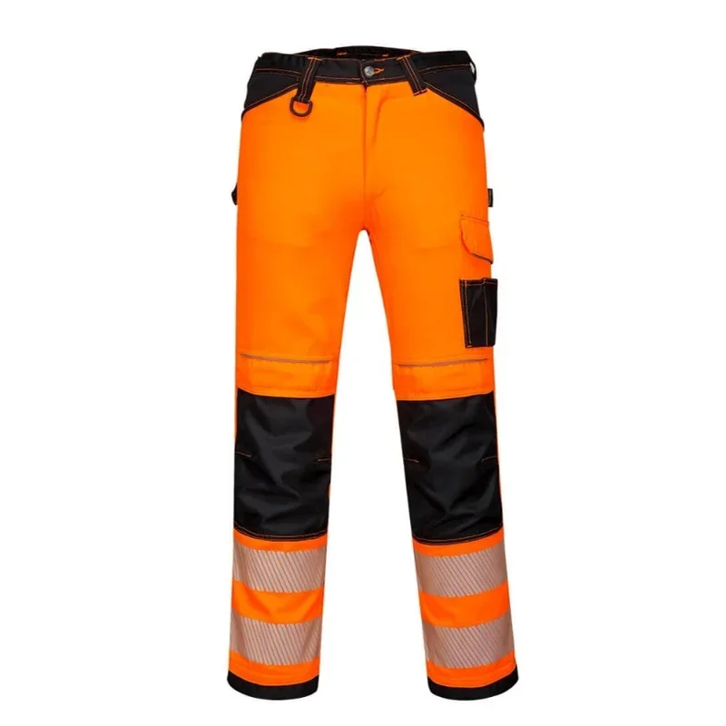 

Men Work Pants with Multi Pockets Warning Reflective Working Pants Men Workwear Repairman