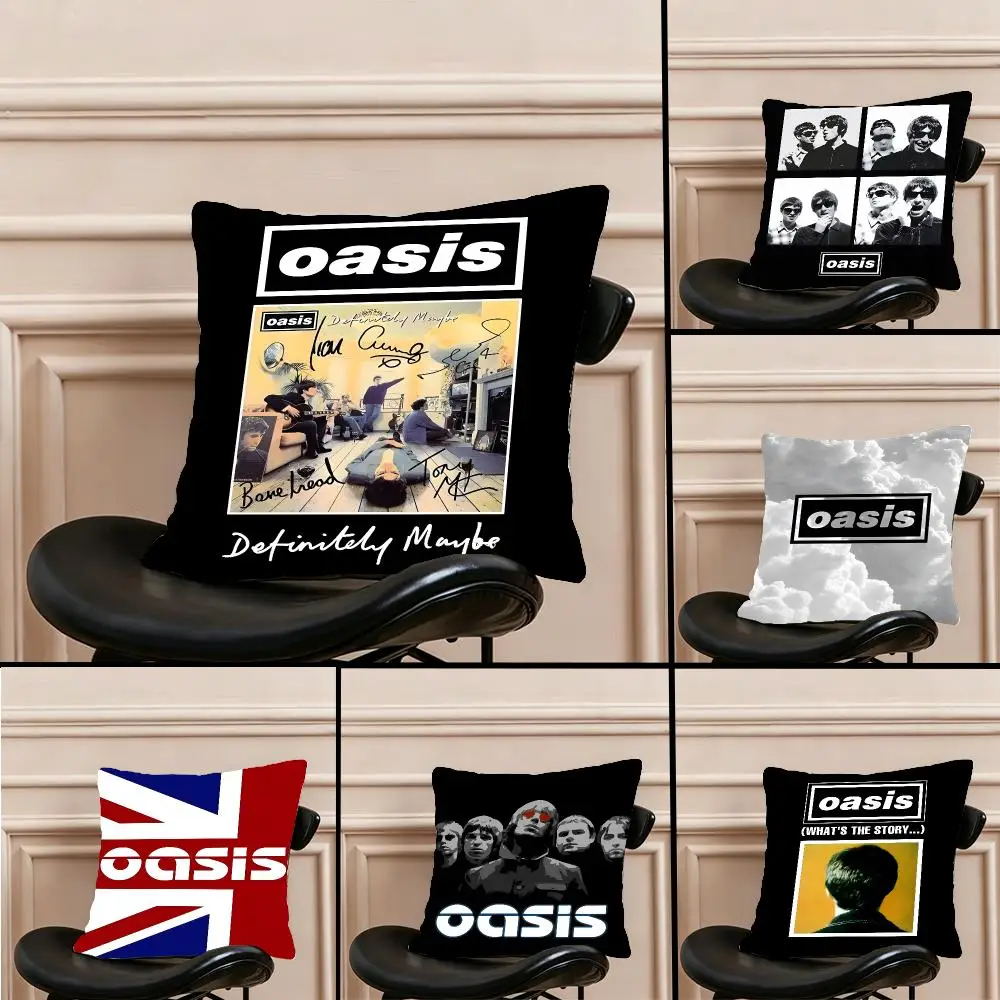 Band Music Oasis Cushion Cover Warm coral fleece Cute kawaii plush Kawaii mascot throw