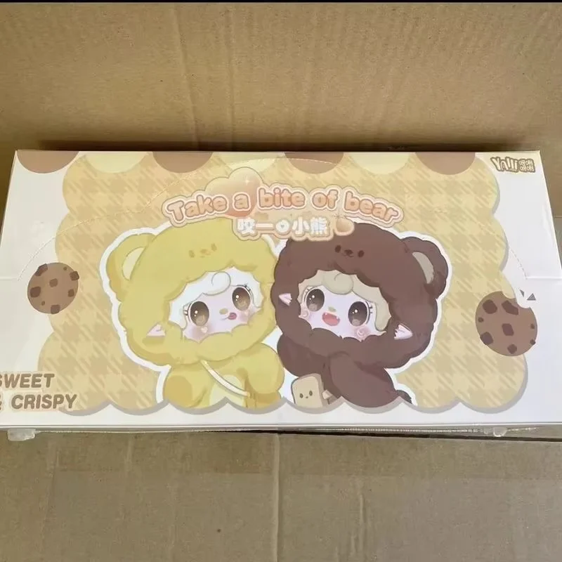 

100% натуральная плюшевая игрушка Yooki V4 Take A Bite Of Bear Blind Box Series, милый кулон, украшение для рабочего стола, аниме, мультяшная кукла, игрушка для девочек, подарки