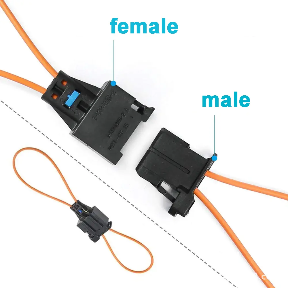 Car MOST Fiber Optic Loop Bypass Connector Female Male Adapter for VW BMW Audi Car Diagnostic Repair Accessories
