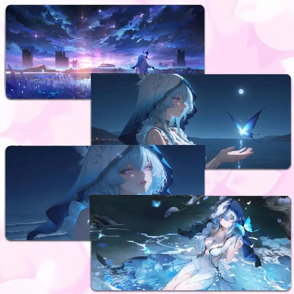 Game Character Wuthering Waves Shorekeeper Mouse Pad Thick Lock Edge Gaming Desk Mat Large Size PC Mouse Pad Home decor