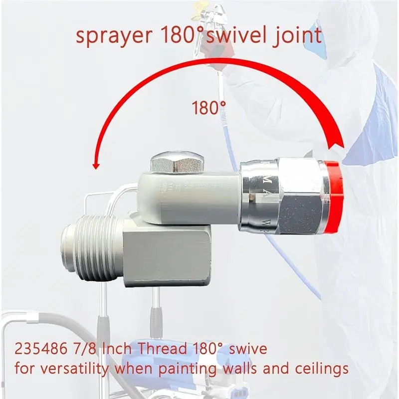 Сменный комплект из 2 комплектов B-Est для поворотного шарнира 235486, резьба 7/8 дюйма 180 °   Поворотный шарнир, совместимый с опрыскивателями и удлинителями