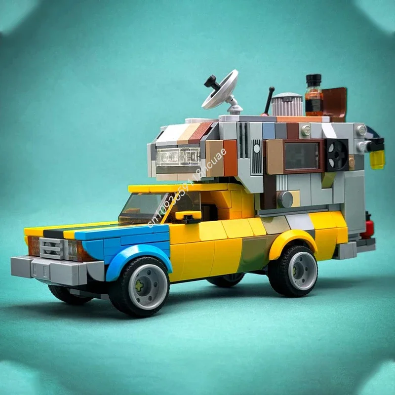 

459pcs MOC Florida Mans El Camino Overhead Camper City Champions supercar Model Building blocks craft toys DIY Christmas gifts