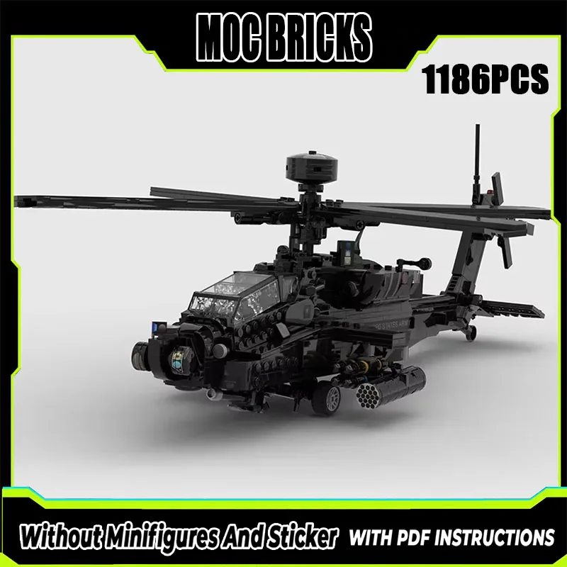 

Moc строительные кирпичи военная модель AH-64E Guardian Fighter технология модульные блоки подарки игрушки для детей наборы «сделай сам» сборка