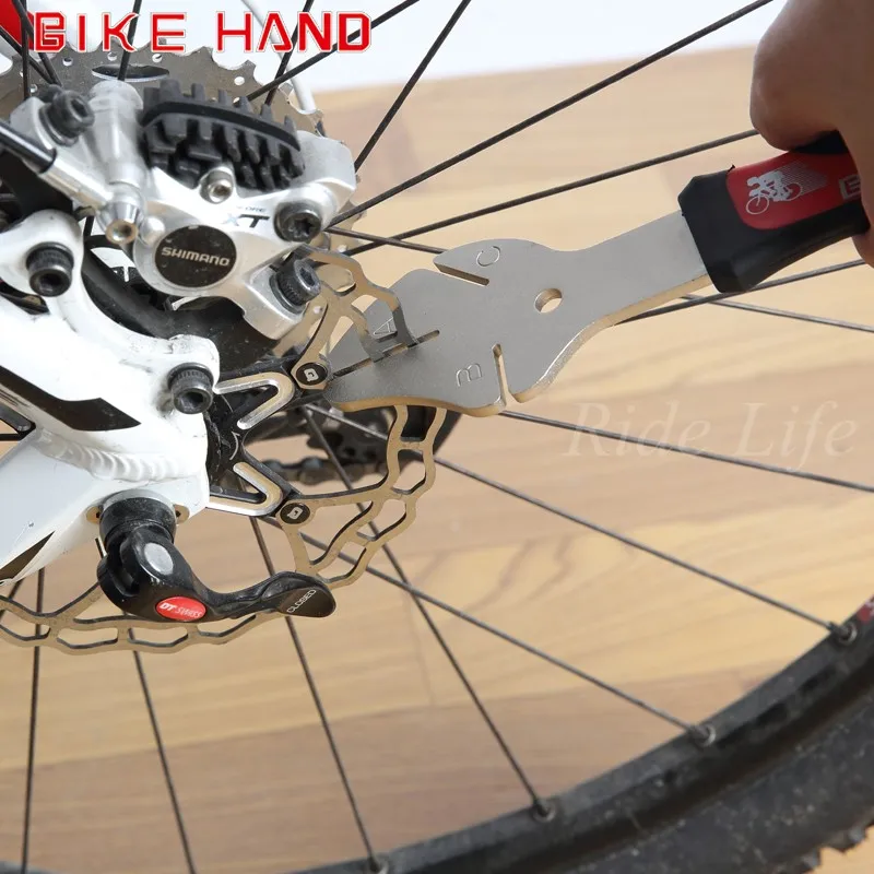 Bikehand YC-165 MTB bike bicycle Rotor Flattening Tool To adjust bent or damaged brake rotors with comfortable handle/repair