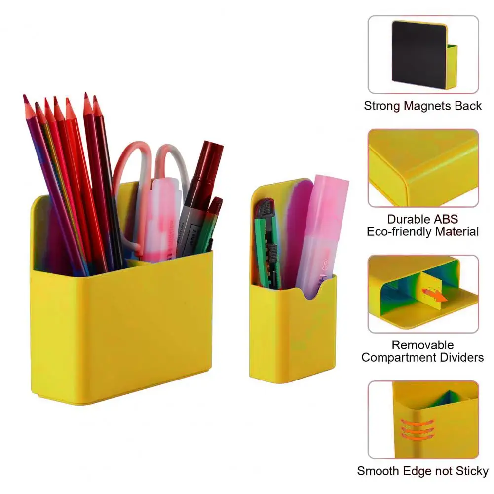 Durável Lápis Magnético Organizador, Pen Holder, Caixa De Armazenamento, Versátil Organizador para Geladeira, Whiteboard Locker