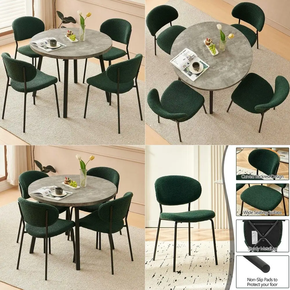

Bar Stools Set of 6, Faux Leather Counter Stools with Armrest, Adjustable Counter Height Bar Chairs, Upholstered Bar Stools for