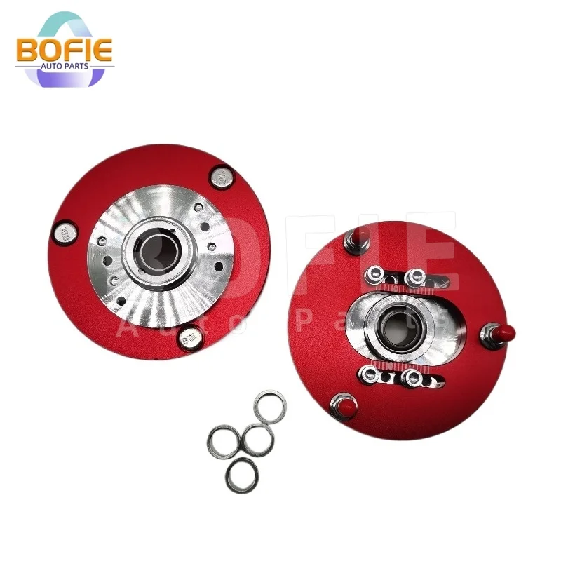 SAP002-RD Red Front Camber Plate Upper Mount For BMW E46 3 Series E36 E30 E36 E46 Z3 Coilover Kit Suspension Top Mounts