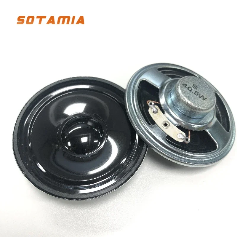 

SOTAMIA 2Pcs 2.5 Inch Mini Audio Speakers Units 4 Ohm 5W Sound Home Theater HiFi Loudspeaker Altavoz 66mm Waterproof Speaker