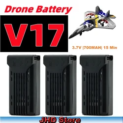 JHD 4DRC V17 Drone Battery Rechargeable Lipo Battery For V17 RC Glider Original Foam Plane V17 Battery With Charge Cub Wholesale