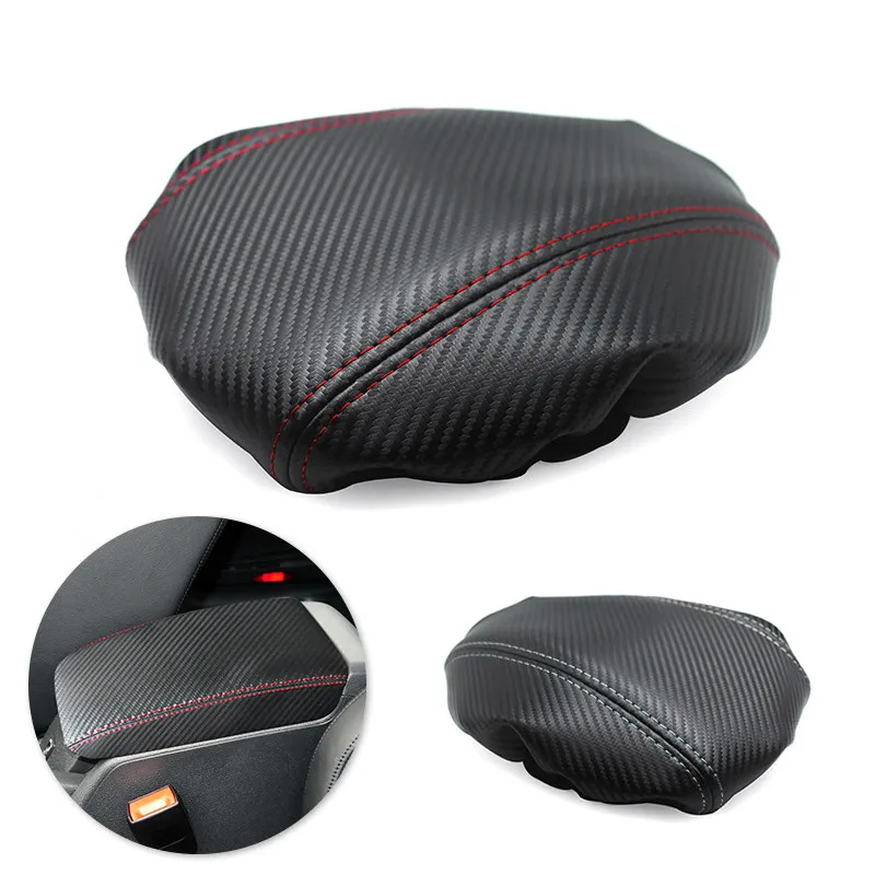 

Кожа с углеродной текстурой для VW Golf 6 VI MK6 2010 2011 2012 2013, салон автомобиля, центральный подлокотник, чехол, аксессуары