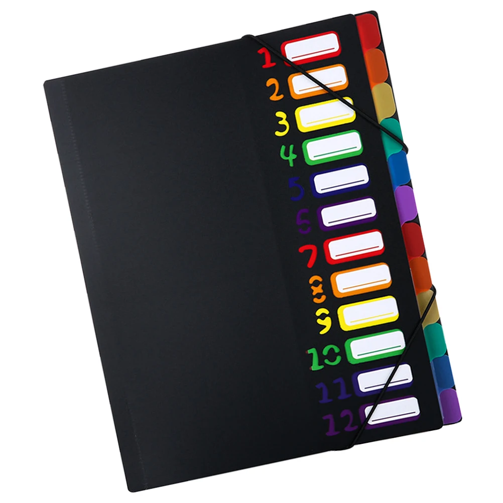 

Plastic Document Folder A4 File ganizer Receipt Holder Multi Layer Bag Documents Storage Home Office Travel