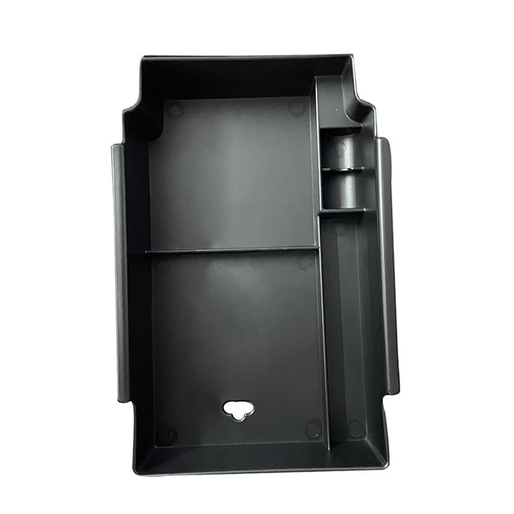 صندوق تخزين مسند الذراع في مركز السيارة صينية تنظيم مناسبة لسوبارو Crosstrek 2023-2024 أسود ABS