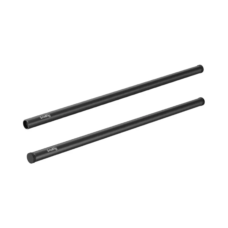【CHIMU HOME】 For SmallRig 16 Inches 40 cm Black Aluminum Alloy 15 mm Rod with M12 Female Thread Pack of 2 Camera Accessories