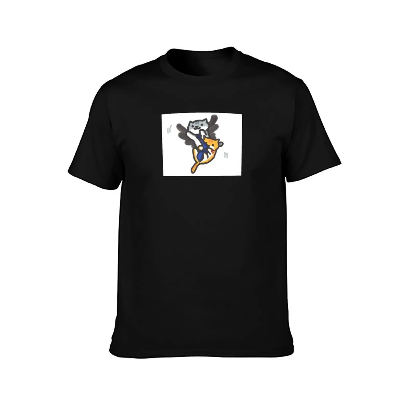 Flying Neko Atsume Destiel T-Shirt Urban Style Print T-Shirt