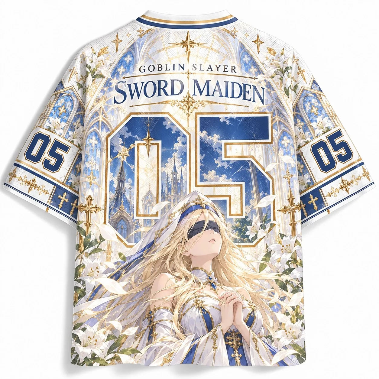 New Anime Cartoon 3D Digital Printed Street Style Men's and Women's Versatile Casual Sports Loose V-neck T-shirt