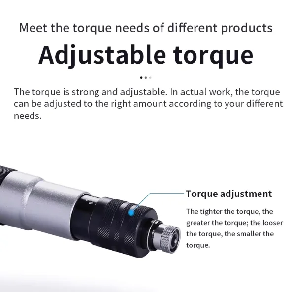 515LD Series High Efficiency Super Value Semi-auto Press Type Trigger Start Pneumatic Screwdriver 0.2-1.5N.m Torque Range for